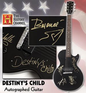 Gibson Les Paul Guitar Signed By Beyonce & Destinys Child  Mint