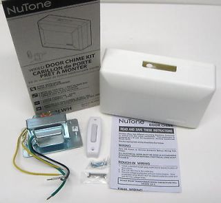 BK140LWH Nutone Door Chime Bell Kit White w/ Chime Pushbutton