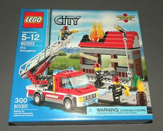 LEGO CITY 60003 Fire Emergency w Fire Engine, Burning Building NEW