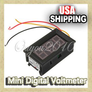 Mini DC 0V To 99.9V Red LED Vehicles Digital Panel Volt Voltage Meter