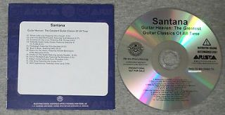 Santana   Guitar Heaven   U.S PROMO cd  RARE Chris Cornell Scott