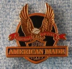 Made Ride Hard Die Free Hat Lapel Pin Tie Tack Eagle USA Patriotic
