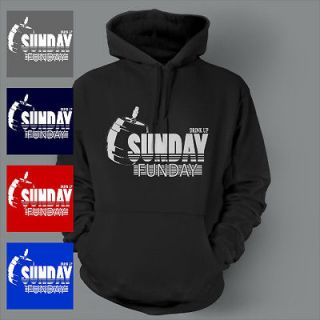 FUNNY SUNDAY FUNDAY beer drinking college Hoodie