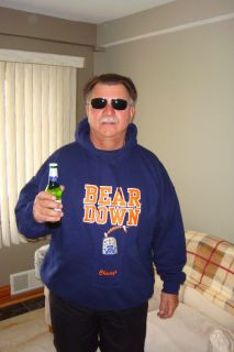 Chicago Bears Sweatshirt Bear down Beer Pocket Hoodie
