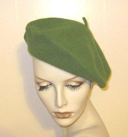 NWoT Parkhurst CLASSIC 100% Wool BERET/Hat GREEN
