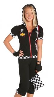 Teen Tween Girls Racecar Driver Nascar Racer Costume