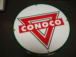 CONOCO Oil Gas Porcelain Advertising sign