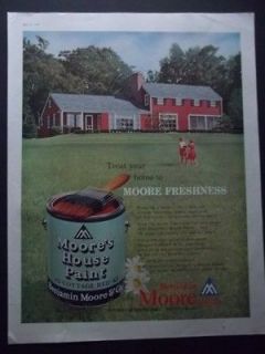 1959 Benjamin Moore House Paint Fresh as a Daisy Vintage Print Ad
