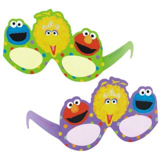 SESAME STREET Paper GLASSES ~ Birthday PARTY Supplies FAVORS
