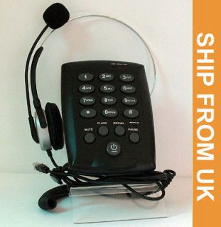 RJ11 Headset Telephone with Tone Dial Key Pad & REDIAL for call center
