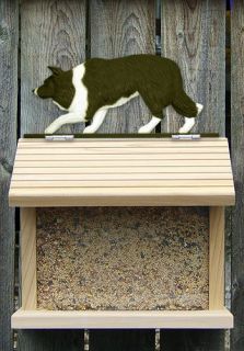 Bird Feeder W/ Border Collie on Peak. Home,Yard & Garden Dog Products