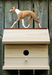 Bird House W/ Italian Greyhound on Peak. Home,Yard & Garden Dog