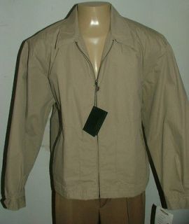 NEW WT DRIZZLER BY MCGREGOR CASUAL JACKET KHAKI COLOR XXL POLYESTER