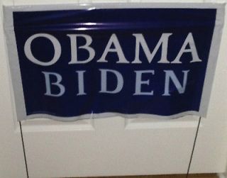 Official Classic Blue Obama Biden Yard Sign Poles Purchased From Obama