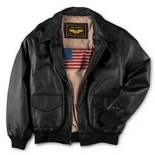 Mens Air Force A 2 Flight Leather Bomber Jacket.GREAT COAT.SOFT