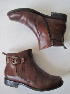 Womens Boots Earth Spirit Leather Upper Buckle Western Cowboy Size:8