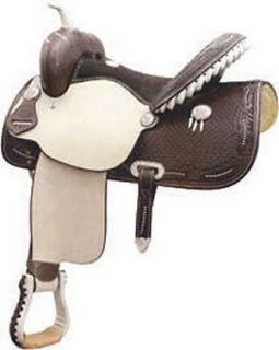 Billy Cook 15 Spotted Feather Barrel Racer Saddle