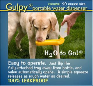 17 oz Handi flip up Water Bottle dispenser Bowl Pet Travel DOG DISH w