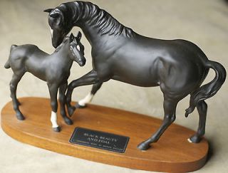 Black Beauty & Foal. Beswick Connoisseur Edition figurine horse