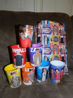 One Direction 1D party cups glasses birthday gift wrap wrapping paper