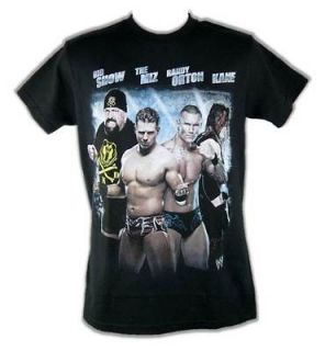Big Show Kane Miz Randy Orton Group WWE Mens Black T shirt