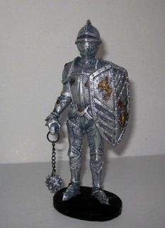 Medieval Knight figure statue polyester fighting man 5.9