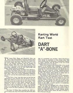 WOW Vintage 1960s Rupp Dart Kart A Bone Kart Test