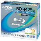 10 TDK Blu ray 25GB 4x BD R Printable bluray blank