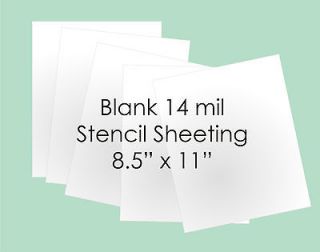 Blank 14 Mil STENCIL You Cut Raised Plaster Crafts Wall Art White