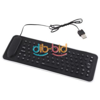 Portable USB Mini Flexible Silicone PC Keyboard Foldable for Laptop