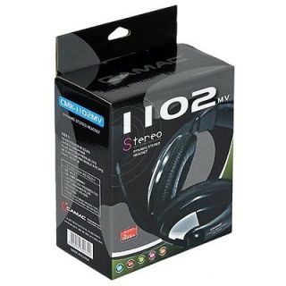 Cute Cheap Stereo Headphones with mic for iphone, Black Earcup Headset
