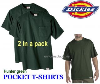 2pc Men Dickies Short Sleeve POCKET T  SHIRT Nwt GREEN
