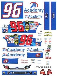 96 Bobby Labonte ACADEMY Sports 1/24th   1/25th Scale Waterslide