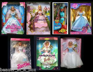 Beauty Rapunzel Cinderella Princess Bride Bo Peep Barbie Doll Lot 7
