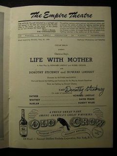 1949 Dorothy Stickney Life With Mother Signed The Empire Theatre