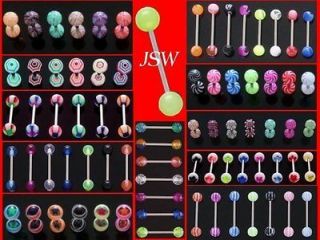 A#2   50 Tongue Rings Wholesale Tounge body jewelry 
