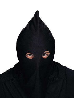 Executioner Mask Costume Black Hood Hooded Face Grim Reaper Pointed