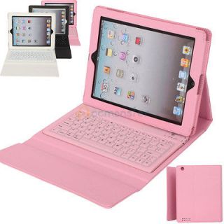 Bluetooth Wireless Keyboard Leather Case Cover for Apple The New iPad