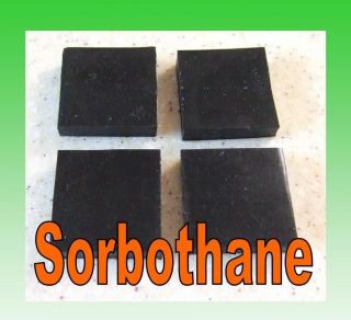 Sorbothane Squares / Feet 8 mm.Thick Improve Sound Isolation Hi Fi