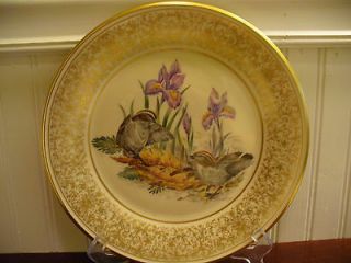 1979 Edward Marshall Boehm Golden Crown Kinglets Bird Plate Lenox USA