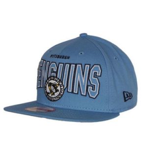 Pittsburgh Penguins NHL Outter Team Snapback Cap (Sky Blue) BNWT