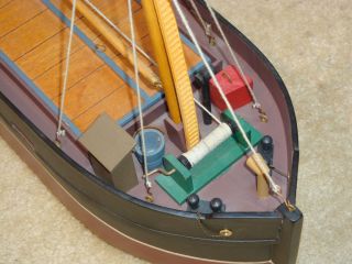 Freighter Model 25 Inches Nautical Wood Display w stand & Row Boat