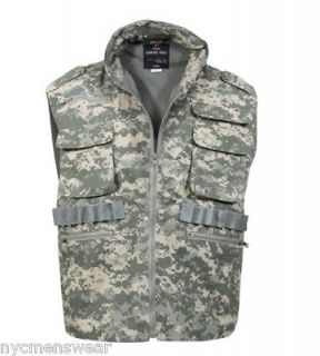 ARMY DIGITAL CAMOUFLAGE OUTDOOR RANGER VEST SIZES S 3X