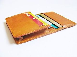 EVER Vintage Genuine Leather Business Name Card ID Holder Wallet Cash