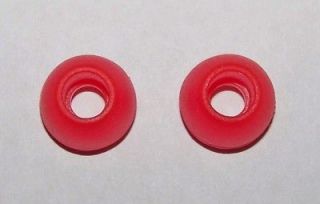 Pair Rubber In Ear Earbud Replacement Covers Caps Tips   Pink