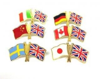 NATIONAL FLAG PIN BADGES UNION JACK WITH YOUR COUNTRY ALL SPORTS