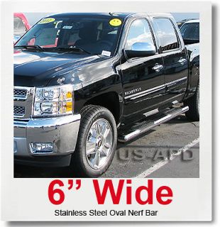 2500/3500 Crew Cab 6 inch S/S Nerf Bars (Fits More than one vehicle