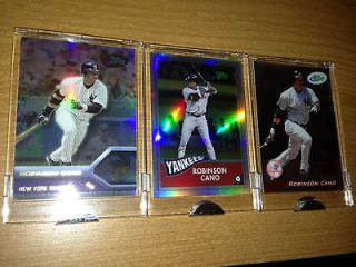 Newly listed (3) Robinson Cano eTopps Encased sealed Refractors 2005