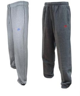 Fleece Sweat Pants/Tracksui t Bottoms/Jogger s Grey &Red/Blue S M L XL