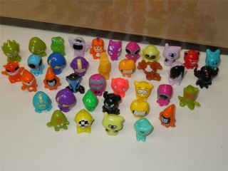 HUGE Lot of 38 GOGOs Crazy Bones Authentic Colorful Rare Hard to find